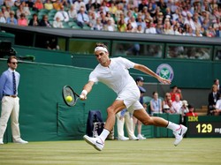 Federer ke Babak Kedua dan Cetak Kemenangan Terbanyak di Wimbledon