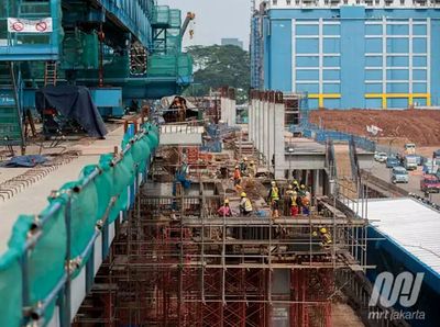 Proyek MRT Lebak Bulus-Bundaran HI Capai 75%