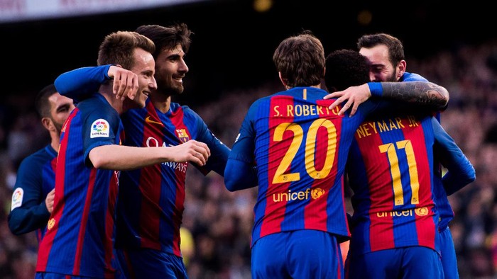 Para pemain Barcelona (Foto: Alex Caparros/Getty Images) Para pemain Barcelona (Foto: Alex Caparros/Getty Images)