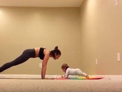Gemas! Saat Para Bayi Lakukan Plank Seperti Orang Dewasa