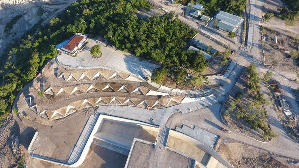 Keren, Penampakan Bendungan Raknamo dari Atas