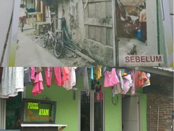 Dikeluhkan, Ini Rumah Warga Sebelum dan Sesudah Dibedah
