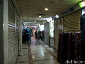 Pedagang Masih Mudik, Pasar Tanah Abang Sepi