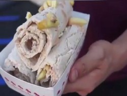 Mau Cicip Es Krim Gulung dengan Campuran Burger Utuh Ini?