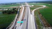 Jalan Tol Medan-Tebing Tinggi Meliuk-liuk