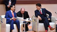 Keakraban Jokowi dengan 2 Pemimpin Muda: Trudeau dan Macron