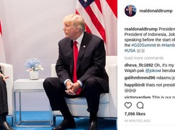 Saat Trump Salah Posting Foto dengan Jokowi di Instagram