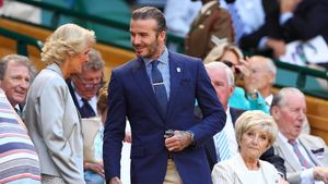 Tampil Necis, Beckham Tonton Aksi Nadal dan Murray di Wimbledon