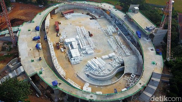 Penampakan Terkini Proyek Velodrome Asian Games
