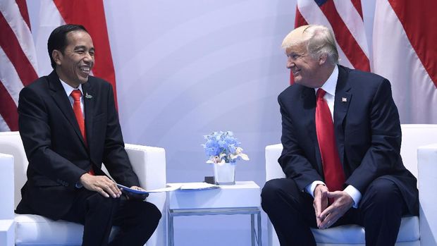 Presiden Joko Widodo dan Donald Trump