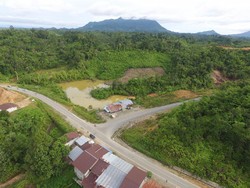 Foto: Cantiknya Jalan Menuju Perbatasan RI-Malaysia di Entikong