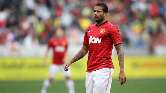 CAPE TOWN, SOUTH AFRICA - JULY 21: Bebe of Manchester United during the MTN Football Invitational match between Ajax Cape Town and Manchester United at Cape Town Stadium on July 21, 2012 in Cape Town, South Africa.  (Photo by Luke Walker/Gallo Images/Getty Images)