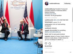 Akhirnya, Trump Tak Salah Posting Foto dengan Jokowi di Instagram