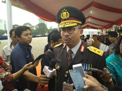 2.408 Personel Polri Ikuti Parade Pasukan di HUT ke-71 Bhayangkara