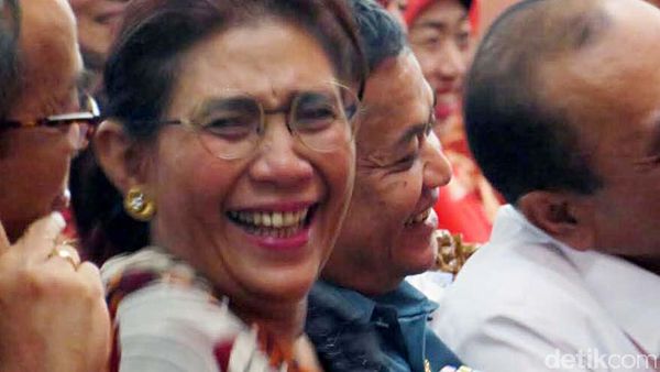 Gara-gara Cak Lontong, Susi Ngakak Sampai Menangis