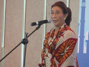 Di Depan Eks Menteri Kelautan, Susi Pamerkan Stok Ikan Naik