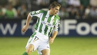 Joaquin Sanchez pertama kali tampil di tim utama Real Betis pada 2000 dan pergi enam tahun kemudian. Di tahun 2015, Joaquin pulang ke Betis. Foto: Getty Images/Mike Hewitt
