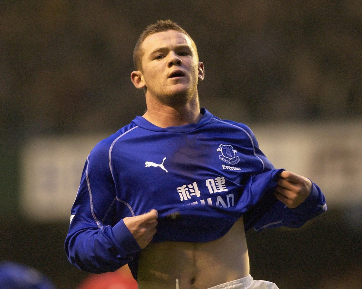 Wayne saat masih di Everton pada tahun 2002-2004 (Foto: Getty Images Sport)