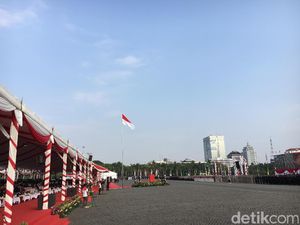Jokowi-JK Hadiri Upacara Hari Bhayangkara ke-71 di Monas