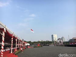 Jokowi-JK Hadiri Upacara Hari Bhayangkara ke-71 di Monas