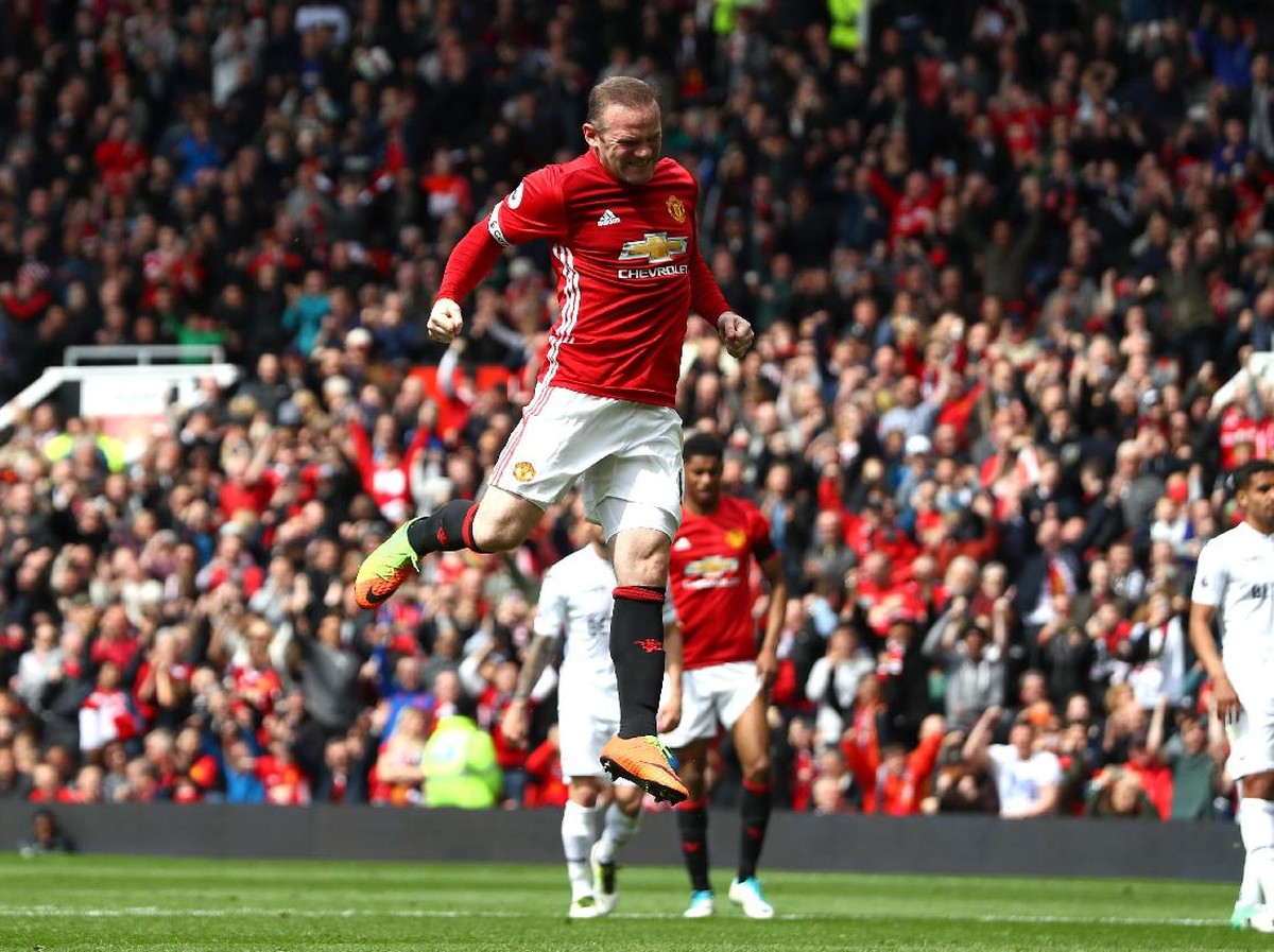 Mantan striker Manchester United, Wayne Rooney. (Foto: Michael Steele/Getty Images)