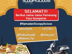Ini Pemenang Kontes Scoopylicious yang Berhasil Bawa Pulang Hadiah Total Rp 10 Juta! Ini Pemenang Kontes Scoopylicious yang Berhasil Bawa Pulang Hadiah Total Rp 10 Juta!