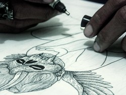 Ilustrasi Dark Art Radwork Terinspirasi dari Musik Metal