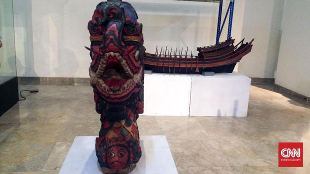 Kepala praw yang terbuat dari kayu berasal dari Banjarmasin merupakan salah satu koleksi yang akan dipamerkan di Belgia dalam festival seni terbesar di Eropa, Europalia.