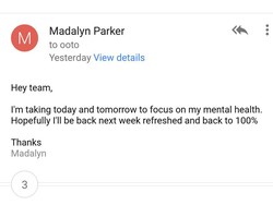 Izin Cuti dengan Alasan Sakit Mental, Karyawan Ini Dapat Apresiasi dari CEO