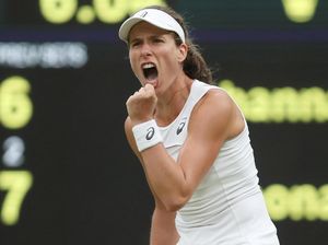 Konta Kalahkan Halep untuk Lolos ke Semifinal Konta Kalahkan Halep untuk Lolos ke Semifinal
