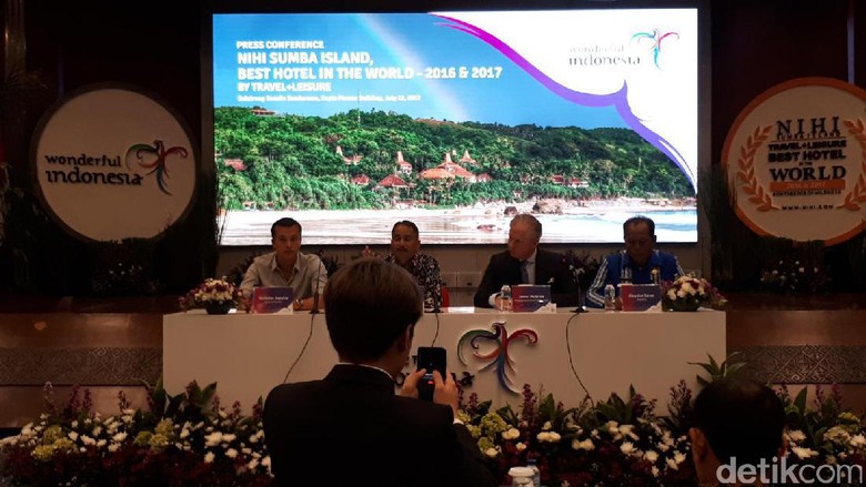 Foto: Suasana Press Conference Nihi Sumba Island di Kemenpar (Randy/detikTravel) Foto: Suasana Press Conference Nihi Sumba Island di Kemenpar (Randy/detikTravel)