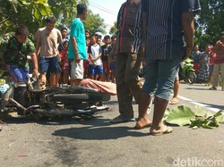 Senggol Pembatas Jembatan, Pemotor Tewas Terlindas Truk