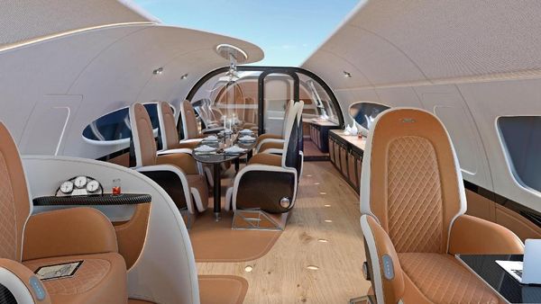 Foto: Jet Pribadi Super Mewah Beratap Transparan