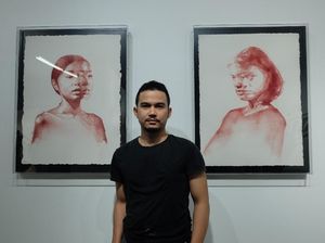 Lukisan Dualisme Wajah Perempuan ala Jabbar Muhammad