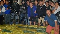 Penampakan Sabu 1 Ton yang Diamankan dari WN Taiwan