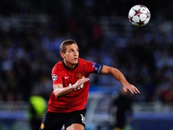 Nemanja Vidic didatangkan dari Spartak Moskow senilai 7 juta pound pada 2006. Vidic kemudian jadi salah satu palang pintu tangguh Setan Merah dan sempat menjabat sebagai kapten. Foto: Getty Images/David Ramos