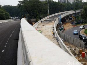 Penampakan Kondisi Terkini Simpang Susun Semanggi