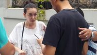 Irina, Istri Hermansyah yang Lawan Pembacok Pakai Payung