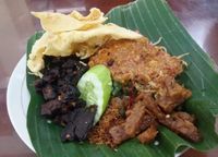 Makanan khas Malang yang bikin kangen, nasi pecel.