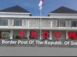 Cantiknya Tapal Batas Indonesia di Skouw