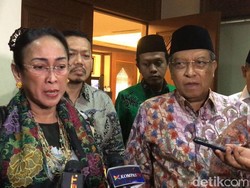 Temui Ketum PBNU, Sukmawati Dukung Perppu Pembubaran Ormas