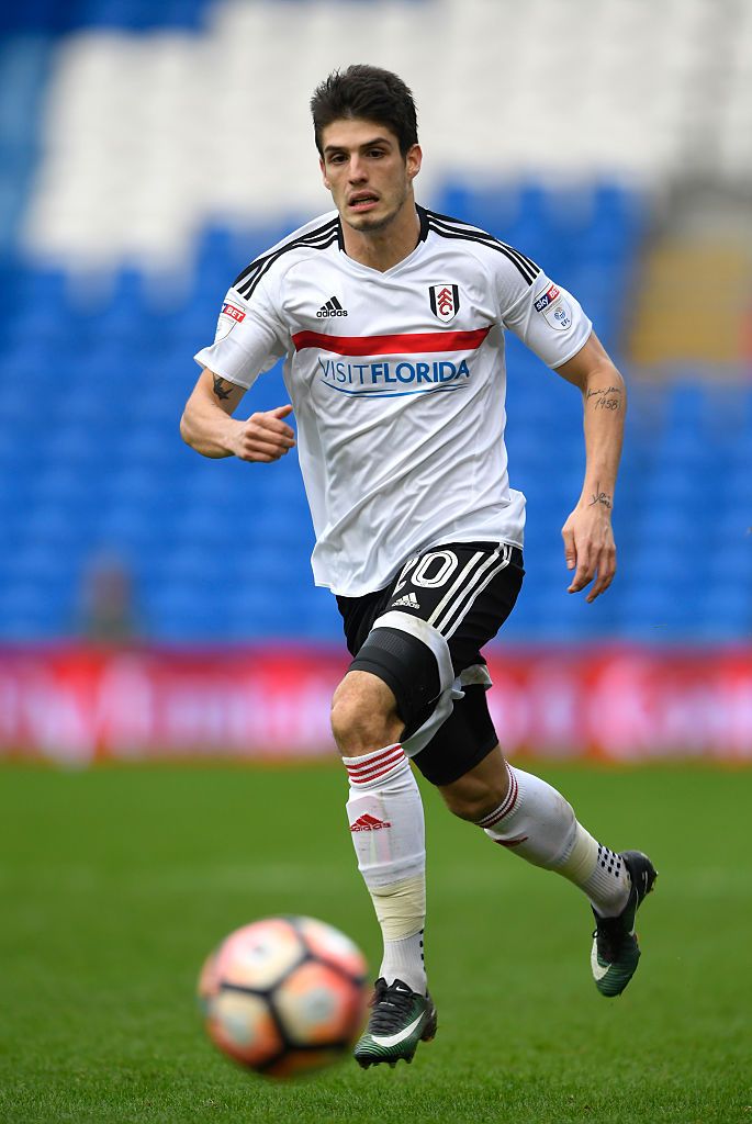 CARDIFF, WALES - JANUARY 08: Lucas Piazon of Fulham in action during The Emirates FA Cup Third Round match between Cardiff City and Fulham at Cardiff City Stadium on January 8, 2017 in Cardiff, Wales.  (Photo by Stu Forster/Getty Images)