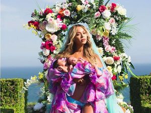 Beyonce Pakai Busana Pria Saat Umumkan Wajah Anak Kembarnya