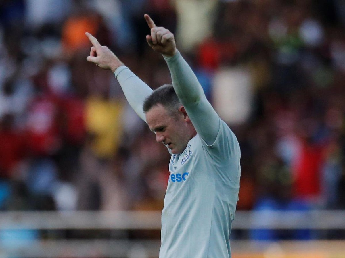 Pemain Everton, Wayne Rooney (Thomas Mukoya/Reuters)