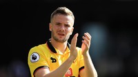 Tom Cleverly merupakan salah satu penggawa lini tengah MU di musim 2012/2013. Dia bermain 18 kali saat MU juara. Kini, pemain 27 tahun itu sudah bermain di Watford. (Foto: Richard Heathcote/Getty Images)