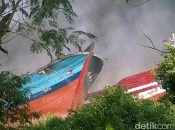 Kerugian Capai Belasan Miliar Akibat Kapal Terbakar di  Pati