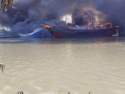 Belasan Kapal yang Terbakar di Pati Adalah Kapal Cantrang