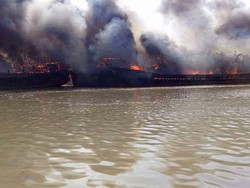 14 Kapal Terbakar di Pati, 3 Orang Luka Bakar