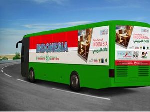 KJRI Jeddah Branding Wonderful Indonesia di Bus Jamaah Haji