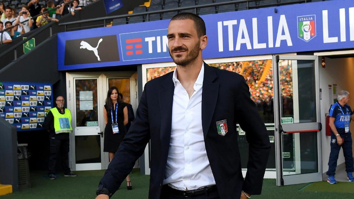 Leonardo Bonucci membalas cuitan Gianluigi Buffon yang melepas kepergiannya. (Claudio Villa/Getty Images
